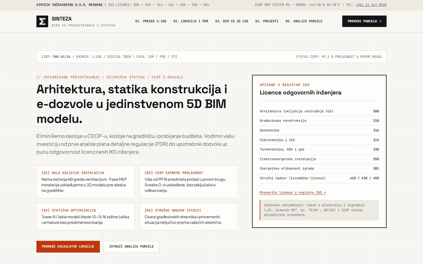 Prikaz koncepta Sinteza inženjering