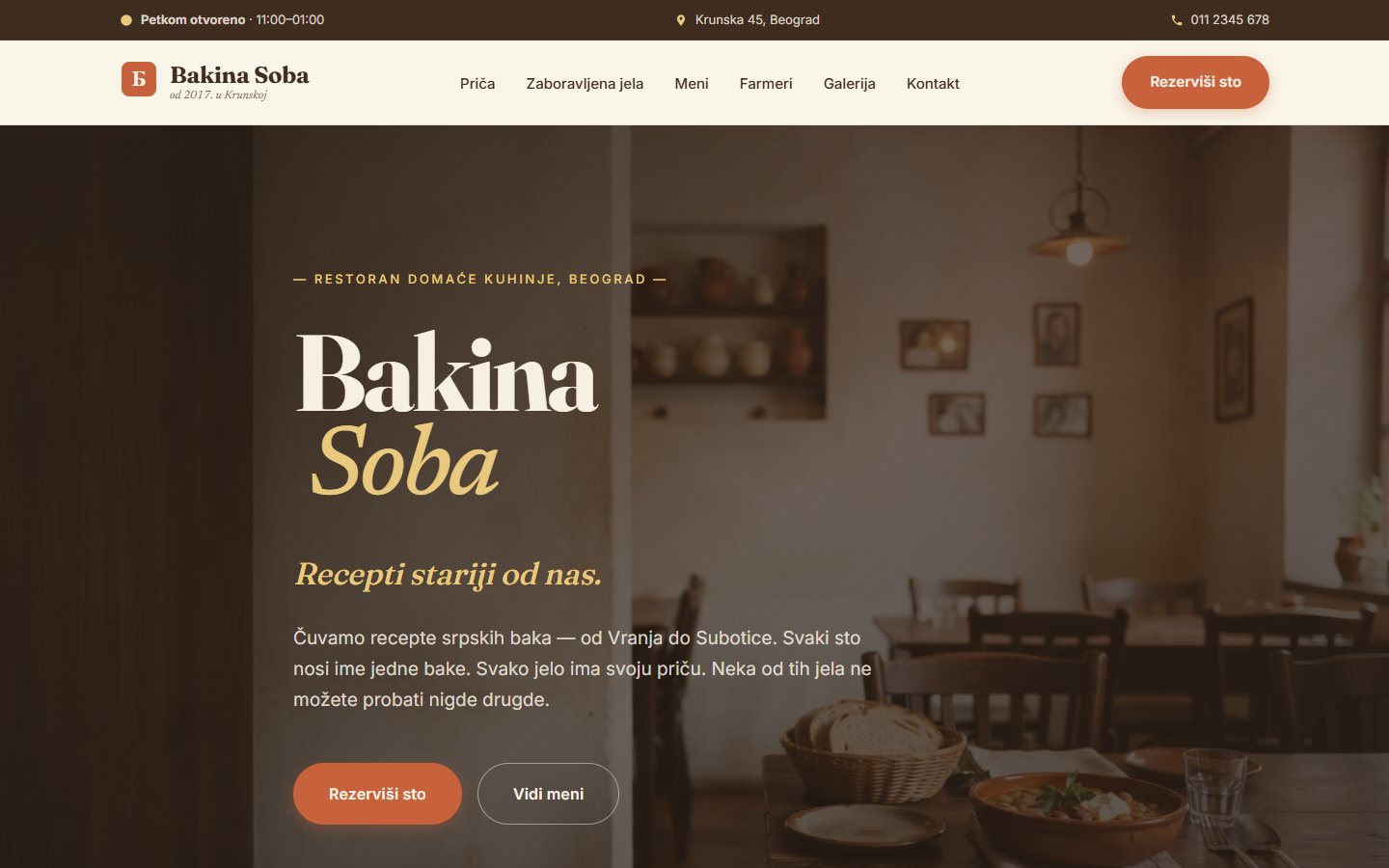 Prikaz koncepta Bakina soba