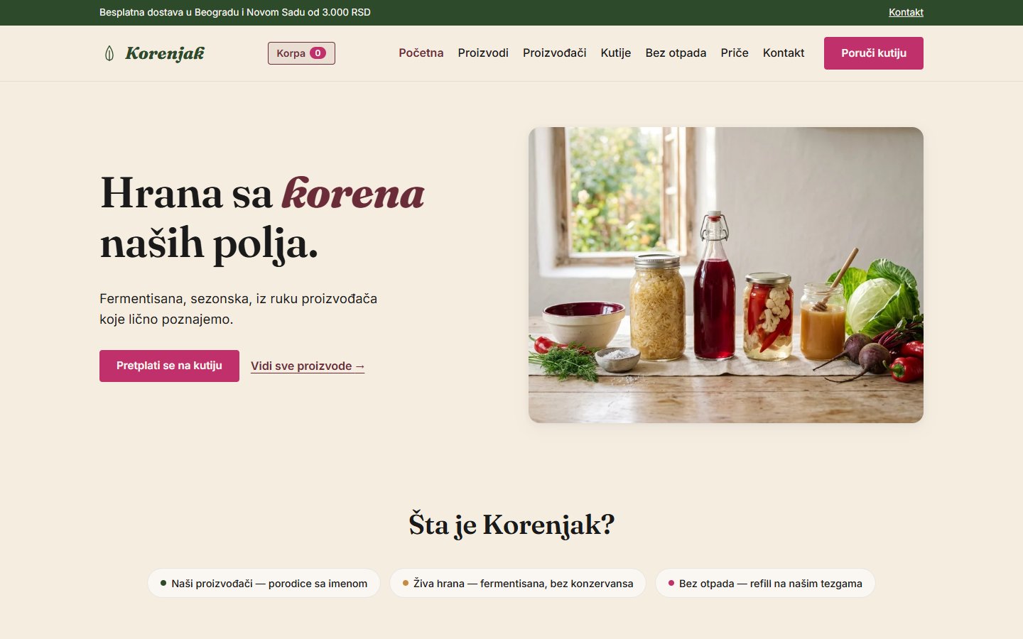Prikaz koncepta Korenjak